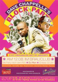 DJ RON @ Dave Chappelle \"Block Party\" Premieren Party / Brauclub / Chemnitz