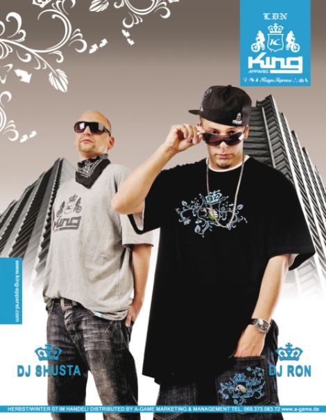 DJ RON & DJ SHUSTA - King Apparel Ad - JUICE November 2007